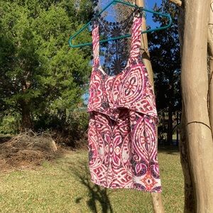 iZ Byer Bohemian Design Lace Back Racerback